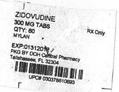 Label Image For 300mg (Zidovudine  300mg)